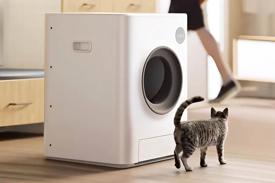 automatic self cleaning cat litter box